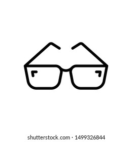 Vector line icon for glasses
