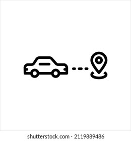 Vector line icon for goes