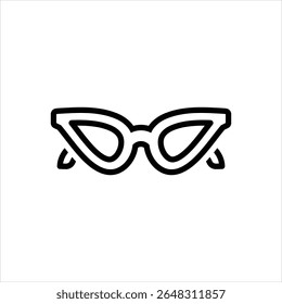 Icono de línea de Vector para gafas