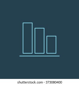 Vector Line Icon Of Graph. Eps-10.