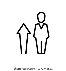 Vector line icon for grew