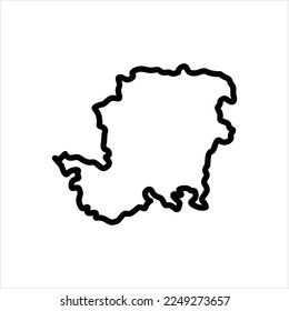 Icono de línea del vector para hampshire