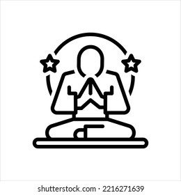 Icono de línea de vector para la armonía
