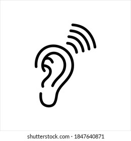 Vector line icon for heard