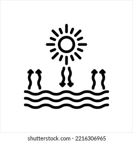 Icono de línea de vector para calor