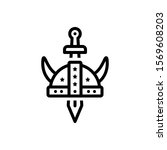 Vector line icon for historic