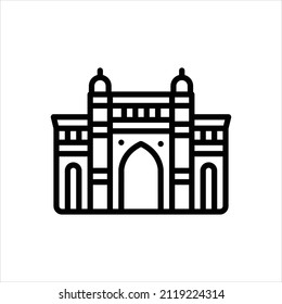 Vector line icon for historical