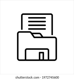 Vector line icon for holder