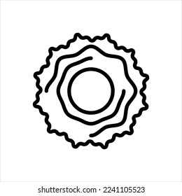 Icono de línea de vector para agujeros