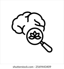 Vector line icon for holistic approach
