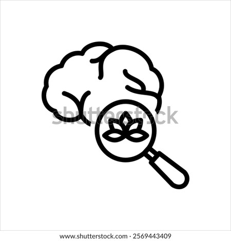Vector line icon for holistic approach