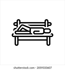 Vector line icon for homeless
