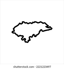 Icono de línea de vector para honduras