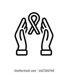 Vector line icon for hope
