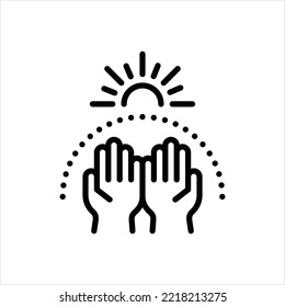Vector line icon for hopefully