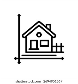 Vector line icon for household size