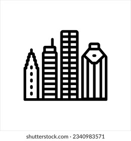 Vector line icon for houston