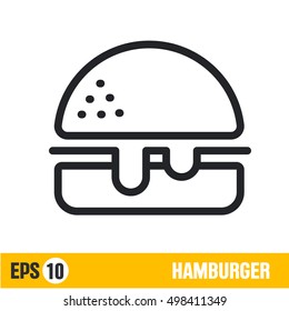 Vector line icon humburger