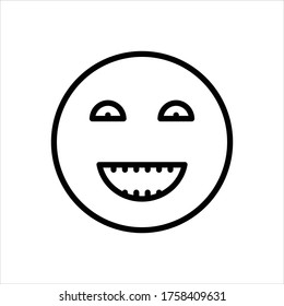 Vector line icon for humor