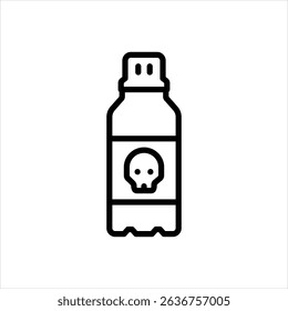 Vector line icon for hydro sodium