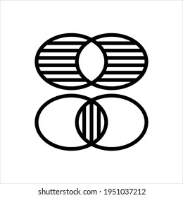 Icono de línea de vector para hipotéticos