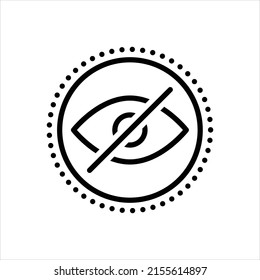 Icono de línea del vector para discapacitados