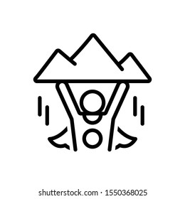 Vector line icon for incredible