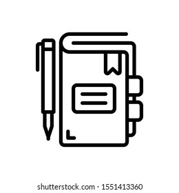 Vector line icon for index