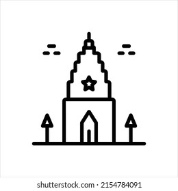 Vector line icon for indonesian