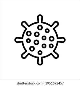 Vector line icon for infectious