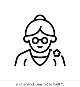 Vector line icon for influencer relations