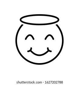 Vector line icon for innocent