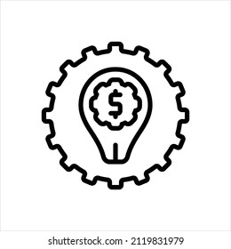 Vector line icon for innovations