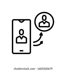 Vector line icon for insist