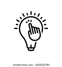 Vector line icon for inspire