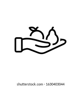 Vector line icon for instead