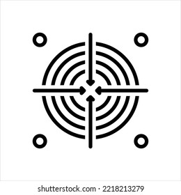 Vector line icon for intent