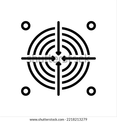 Vector line icon for intent