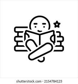 Vector line icon for interesting
