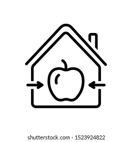 Vector line icon for into