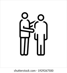 Vector line icon for introduce