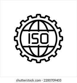 Vector line icon for iso
