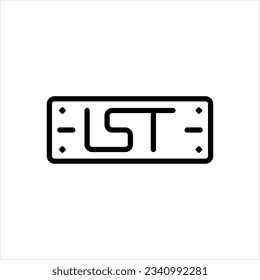 Vector line icon for ist