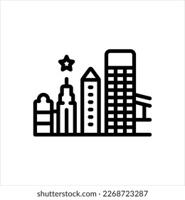 Vector line icon for jacksonville