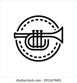 Icono de línea de vector para jazz