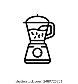 Vector line icon for juicer