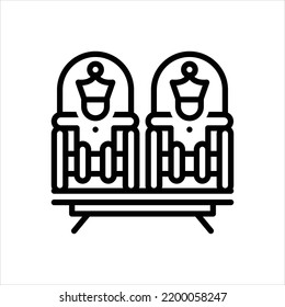 Icono de línea del vector para los reyes