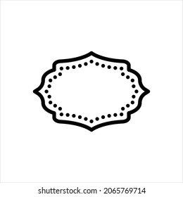 Vector line icon for labels