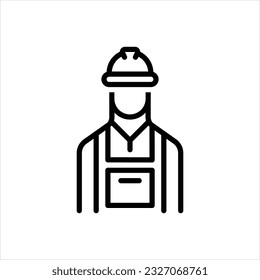 Vector line icon for labor