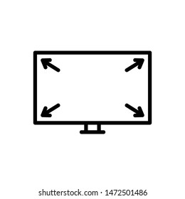Vector line icon for largely